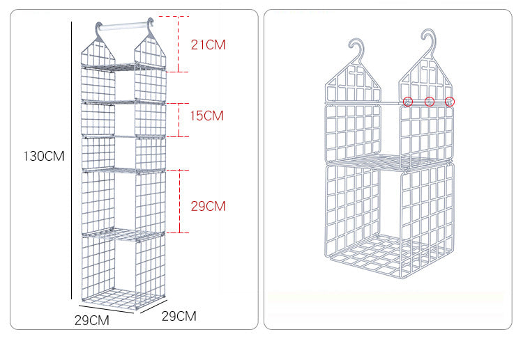 Sikunuo | Foldable Wardrobe Multilayer Storage Rack