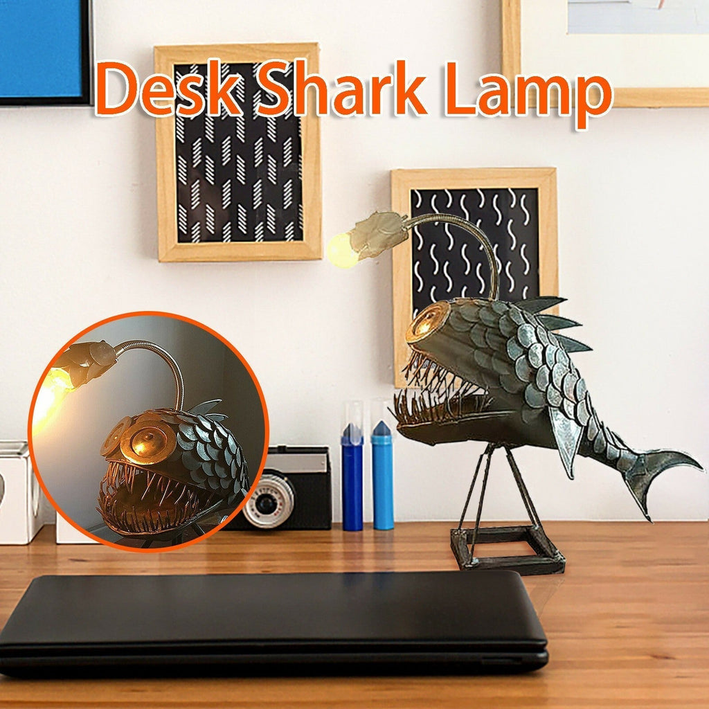 Sikunuo | Creative Iron Angler Fish Desk Lamp