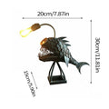 Sikunuo | Creative Iron Angler Fish Desk Lamp