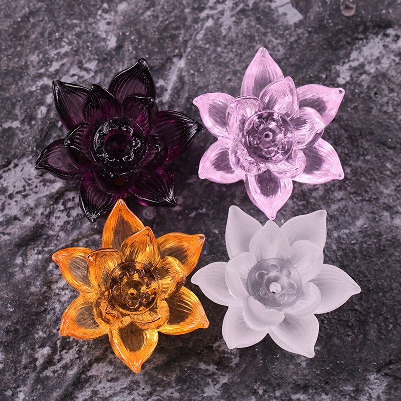 Sikunuo | Aromatherapy Colored Glaze Lotus Incense Burner