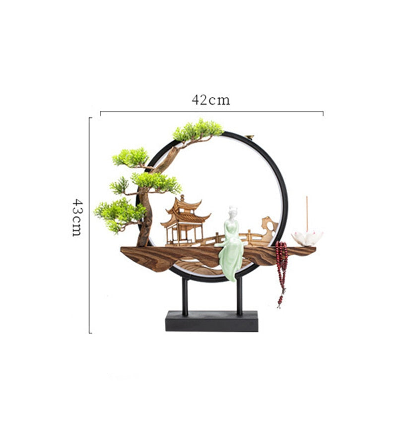 Sikunuo | Handmade Fairy Lady Waterfall Backflow Incense Burner