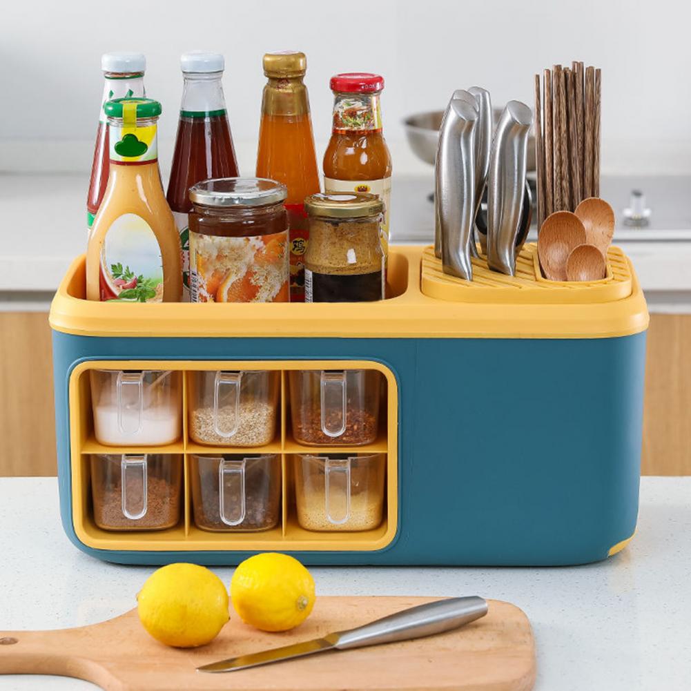 Sikunuo | Multifunctional Kitchen Seasoning Holder Storage Organizer