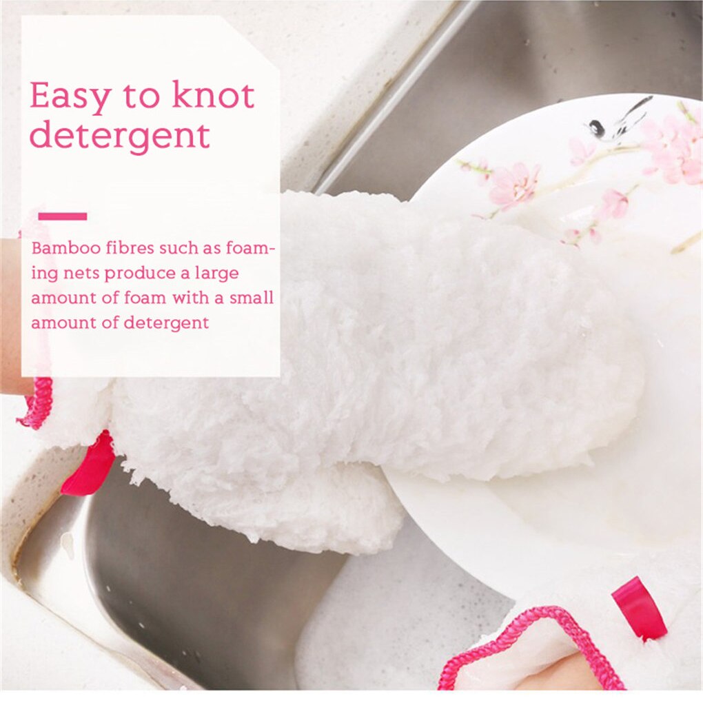 Sikunuo | Reusable Waterproof Fiber Dishwashing Gloves