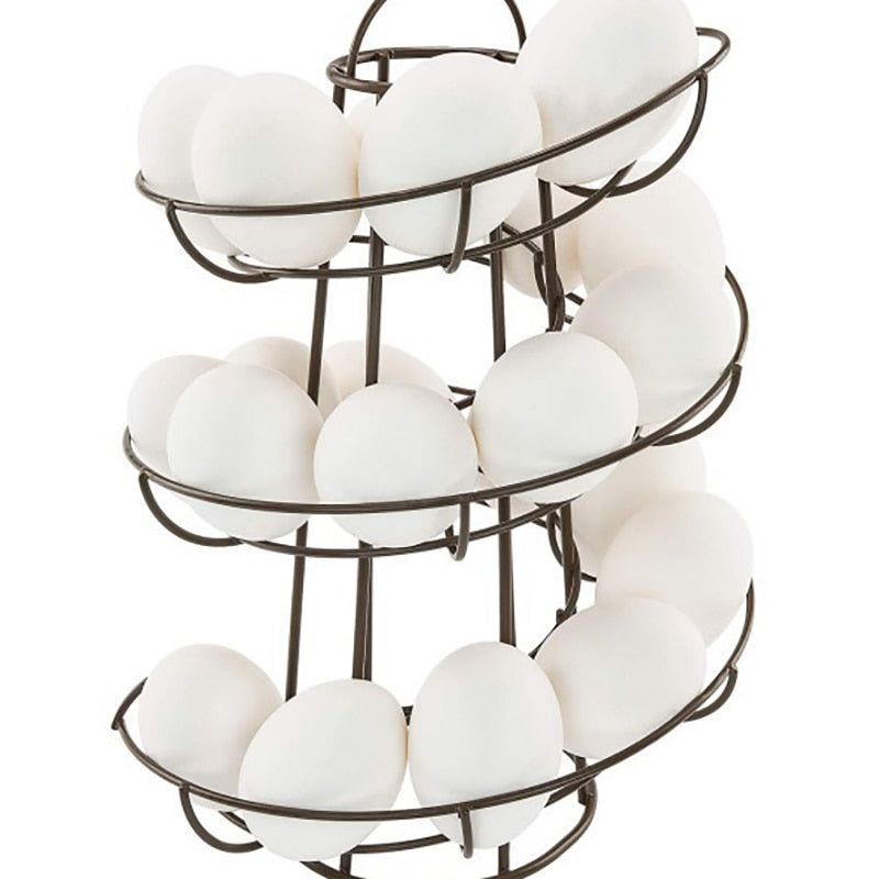 Sikunuo | Creative Spiral Egg Dispenser Storage Rack
