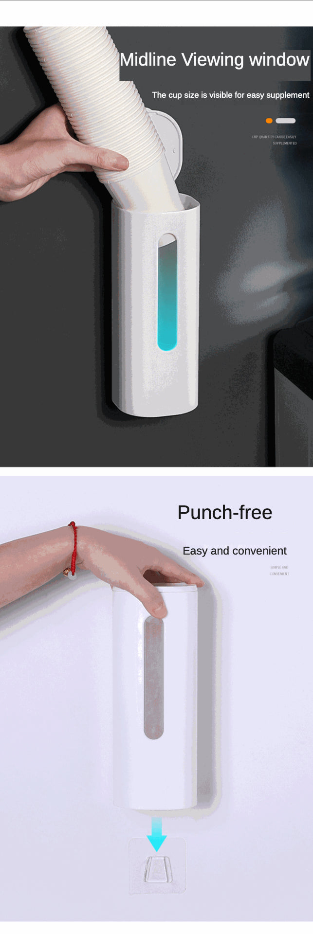 Sikunuo | Wall Mounted Automatic Paper Cup Dispenser