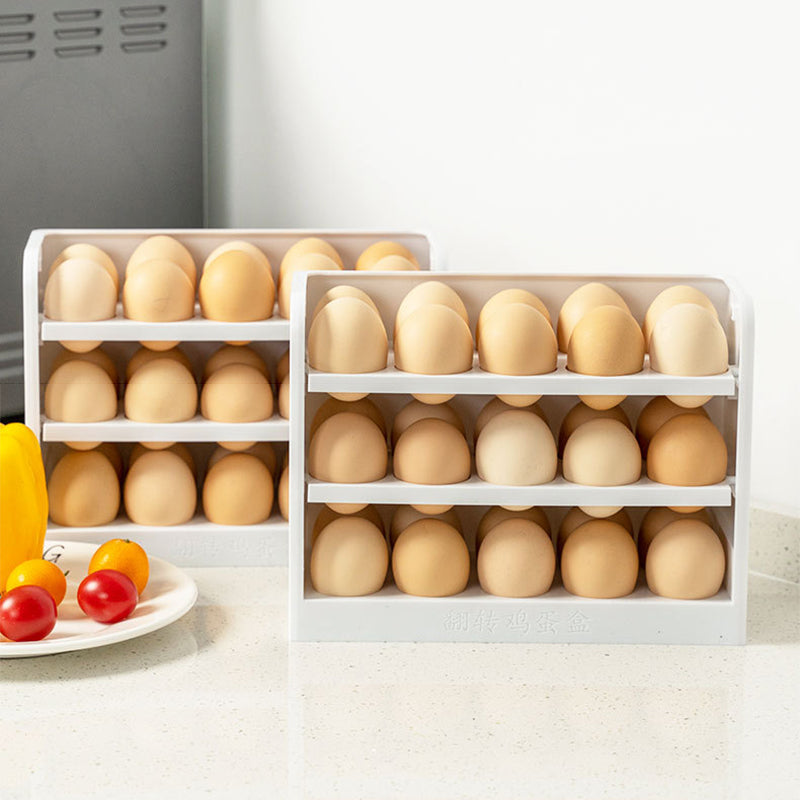 Sikunuo | Multi-Layer Practical Egg Fridge Organizer Box