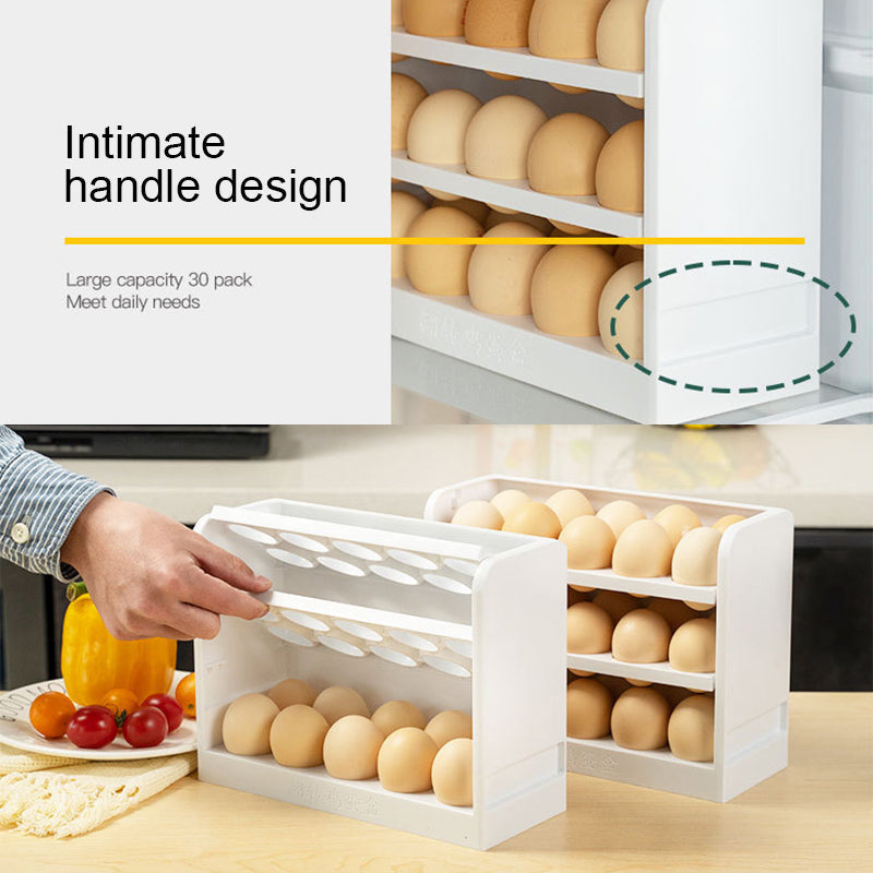 Sikunuo | Multi-Layer Practical Egg Fridge Organizer Box