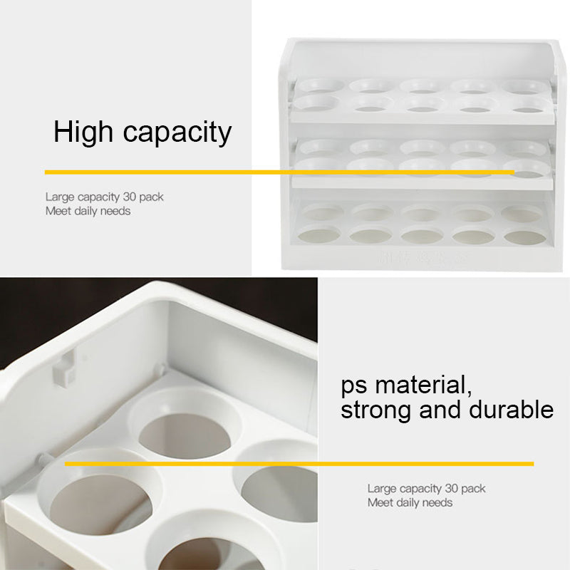 Sikunuo | Multi-Layer Practical Egg Fridge Organizer Box