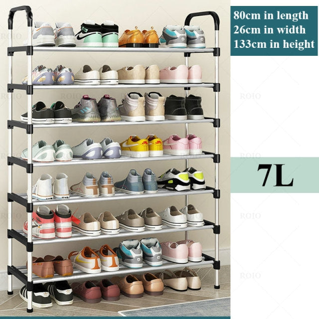 Sikunuo | Adjustable 30 Pair Shoe Rack Space Saving Storage Organizer