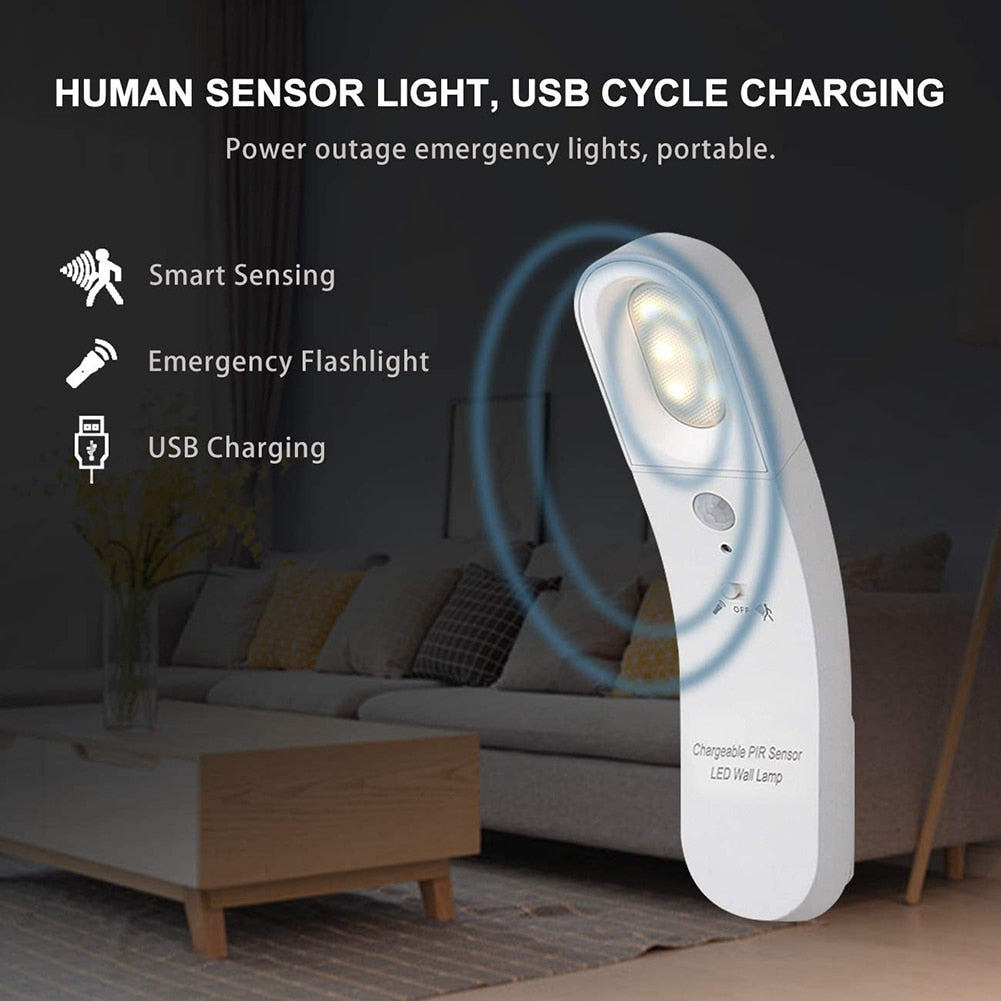 Sikunuo | Motion Sensor Rotatable LED Wall Lamp
