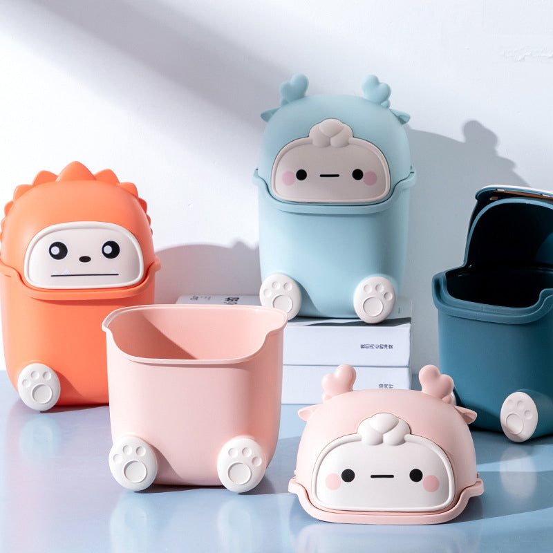 Sikunuo | Lazy Penguin Office Mini Trash Can