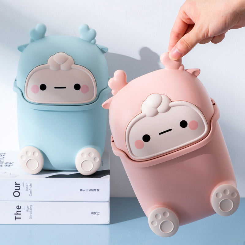 Sikunuo | Lazy Penguin Office Mini Trash Can