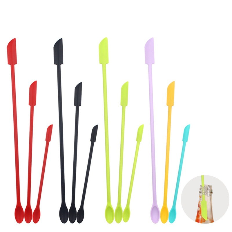 Sikunuo | Flexible Long Handle Bottle Scraper Spoon Set