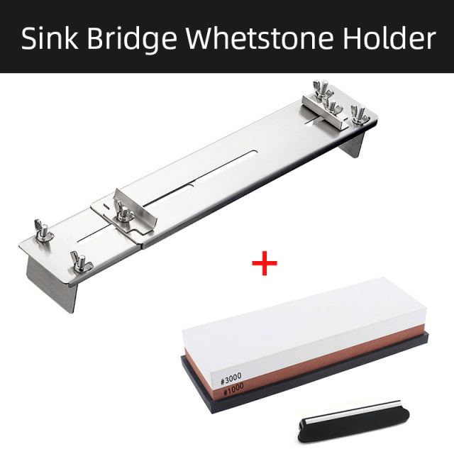 Sikunuo | Adjustable Stone Base Sink Knife Sharpener Holder