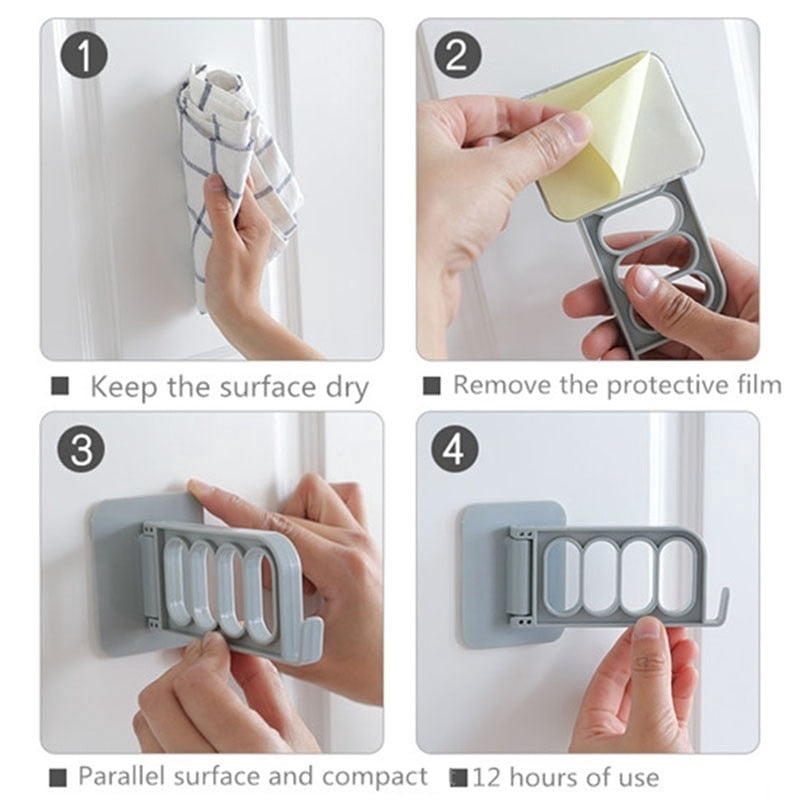 Sikunuo | Foldable Sticky Mini Wall Hanger Hook