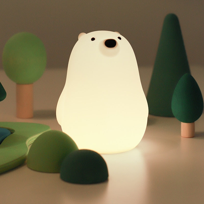 Sikunuo | Cute Cartoon Squeezable Atmosphere Night Light