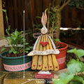 Sikunuo | Wooden Retro Easter Bunny Outdoor Ornament