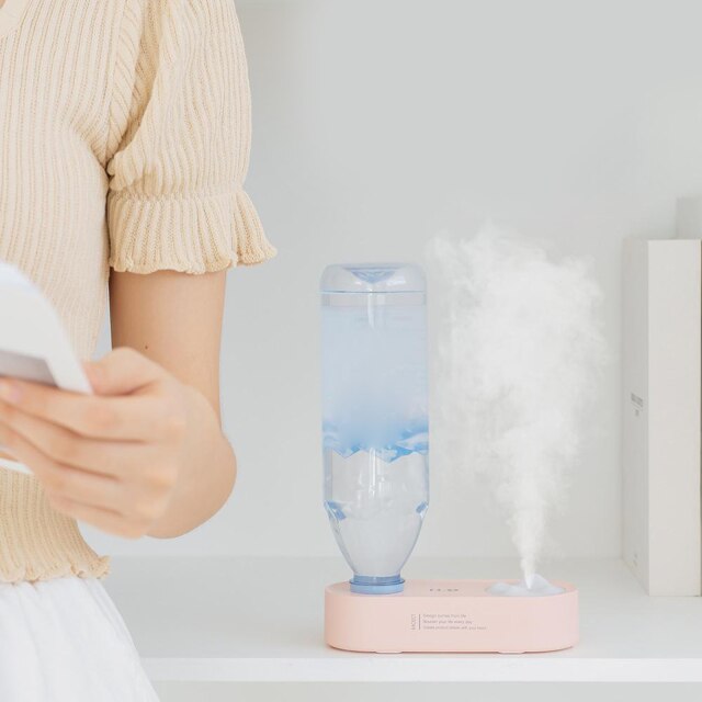 Sikunuo | Elegant Water Bottle Humidifier Night Lamp