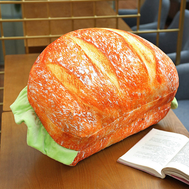 Sikunuo | 2in1 Comfy Hamburger Pillow Seat Cushion