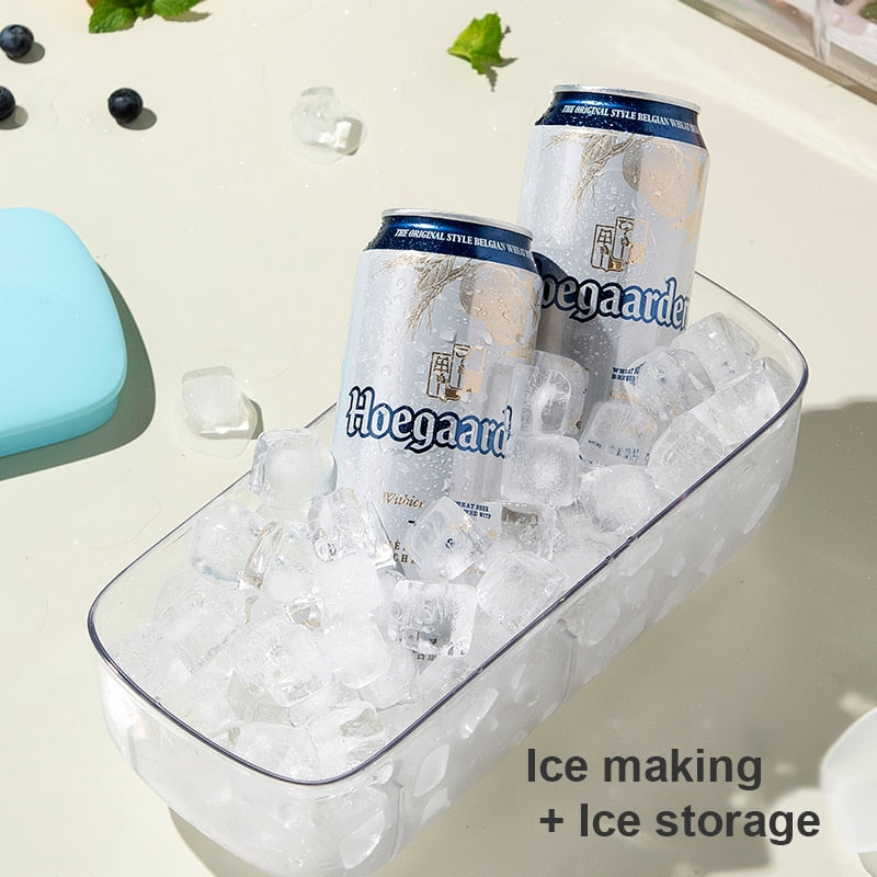 Sikunuo | Double Layer Lazy Ice Maker Storage Box