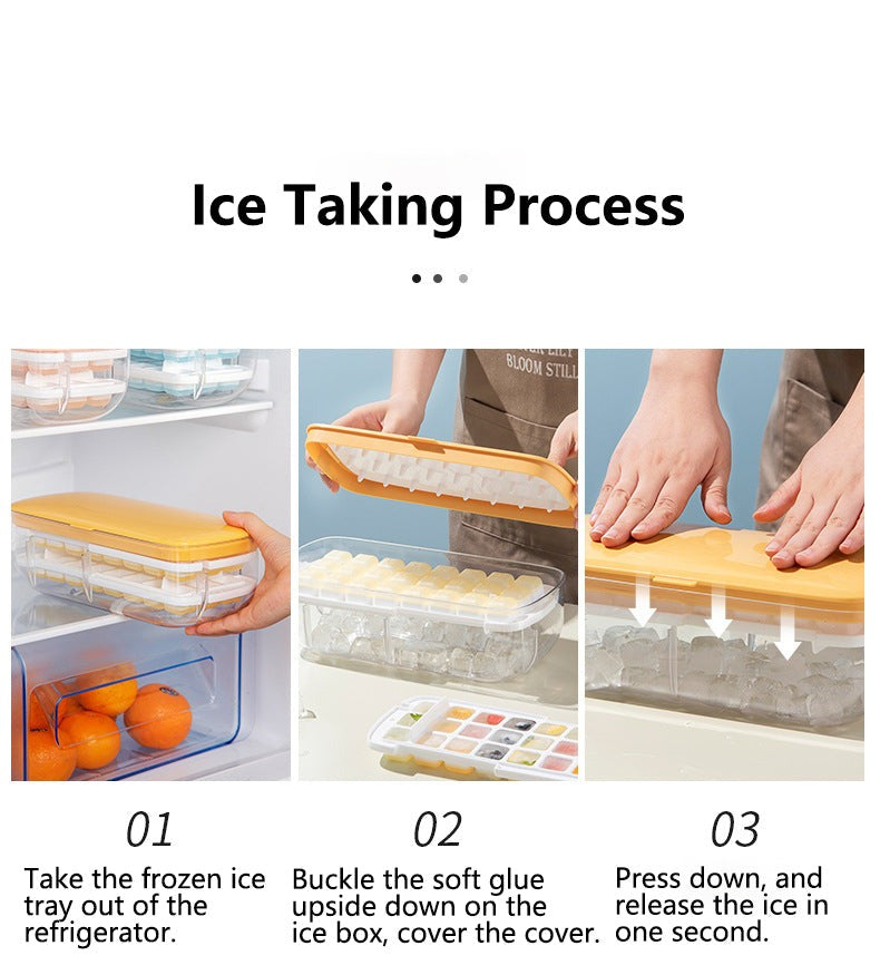 Sikunuo | Double Layer Lazy Ice Maker Storage Box