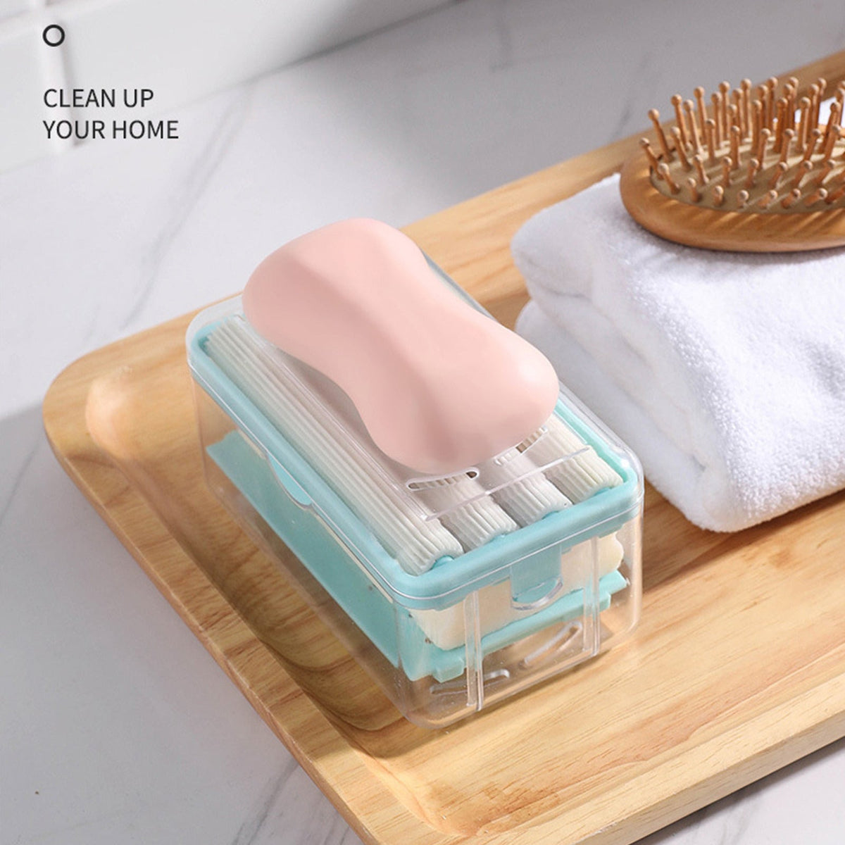 Sikunuo | Foaming Soap Drainer Box Brush