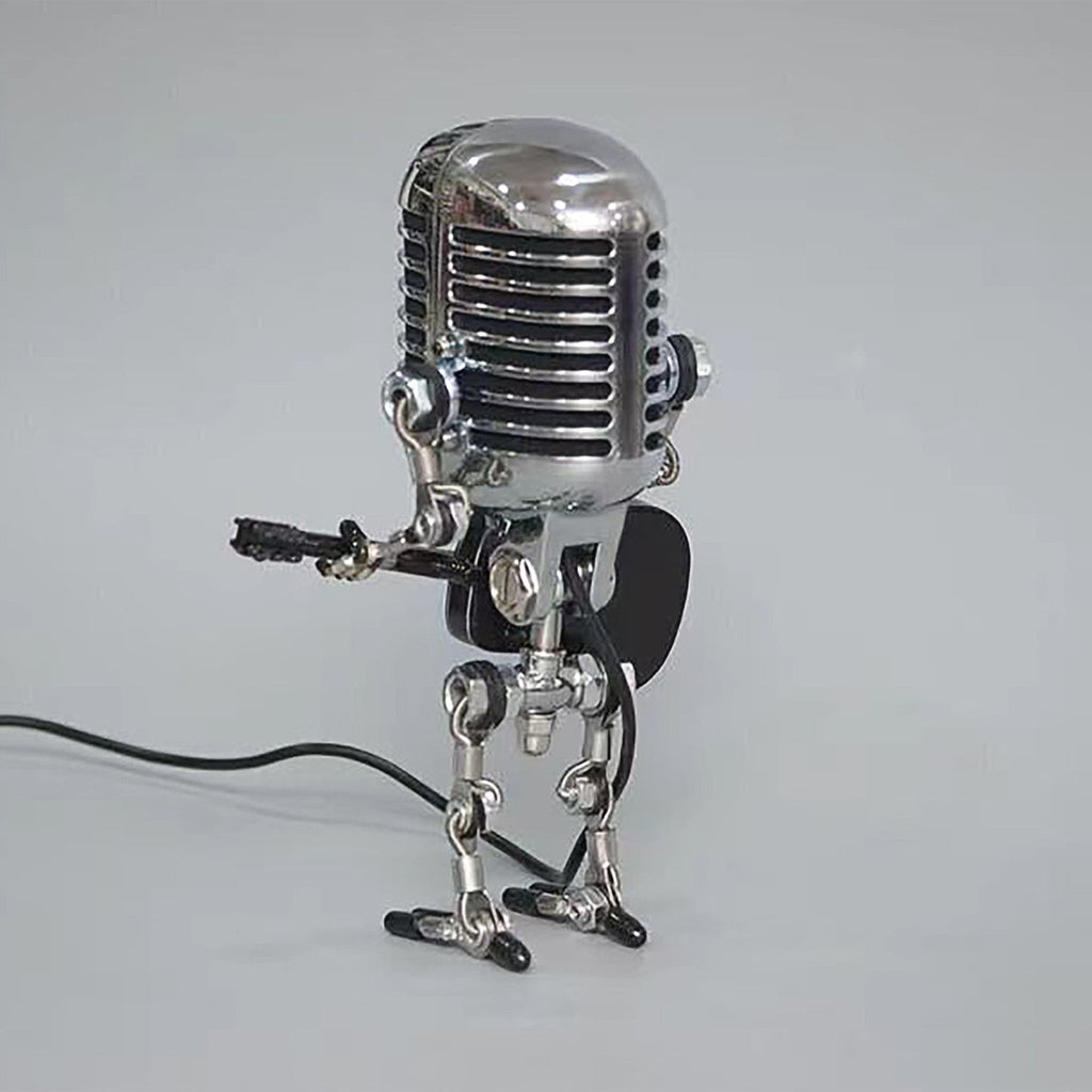 Sikunuo | Vintage Guitar Playing Microphone Robot Lamp