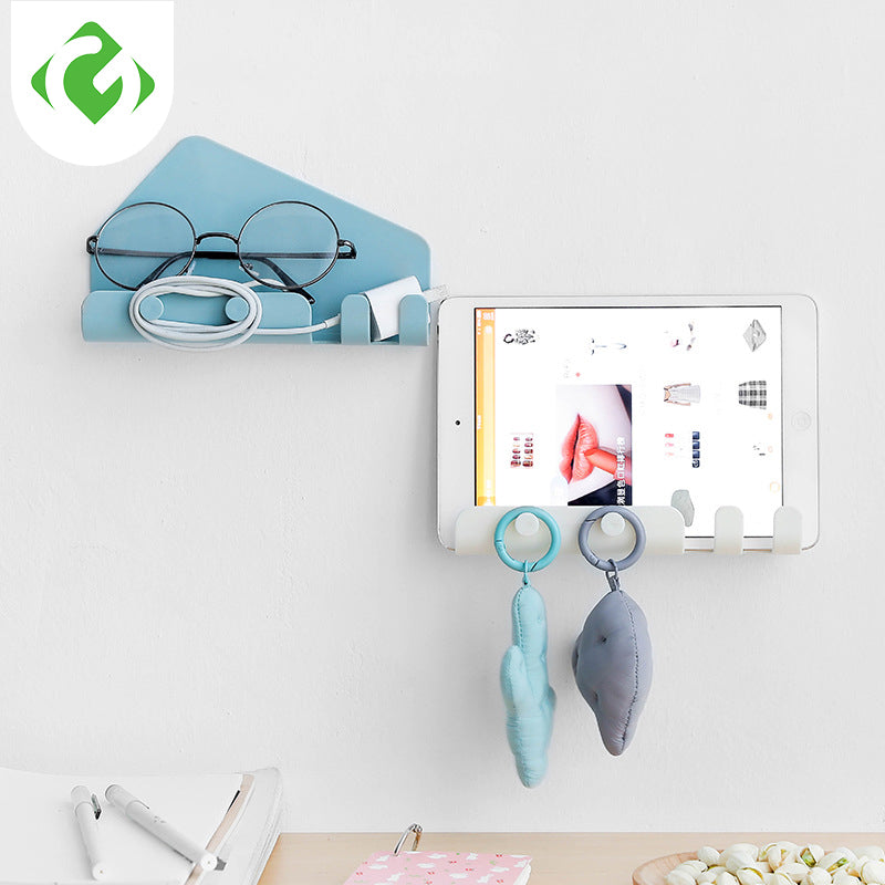 Sikunuo | Wall-Mounted Sticky Organizer Phone Holder Rack