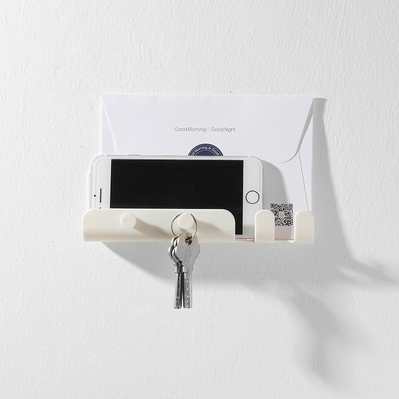Sikunuo | Wall-Mounted Sticky Organizer Phone Holder Rack