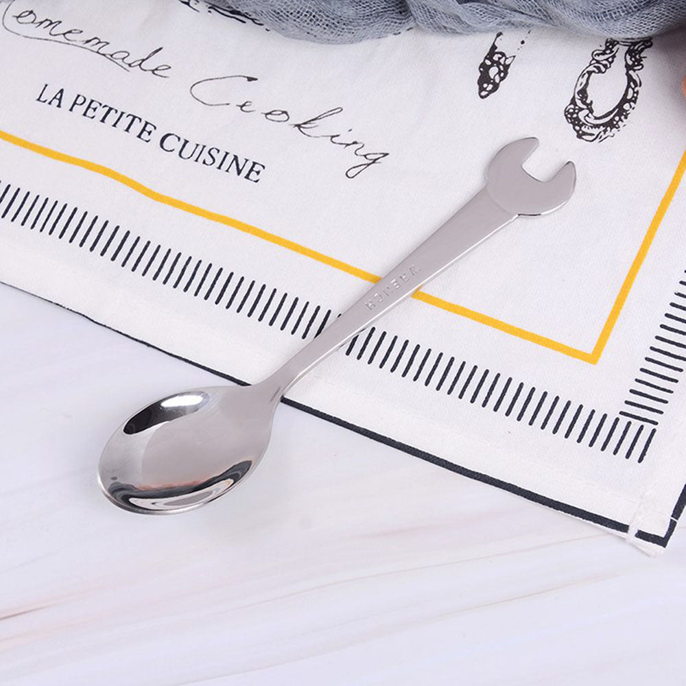 Sikunuo | Creative Wrench Shape Fork Spoon Cutlery Set