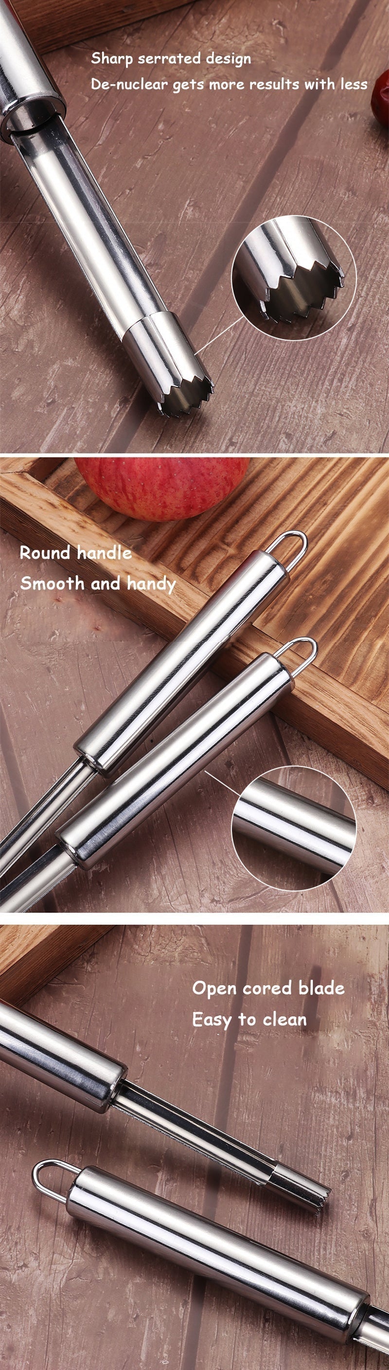 Sikunuo | Stainless Steel Fruit Core Remover Tool