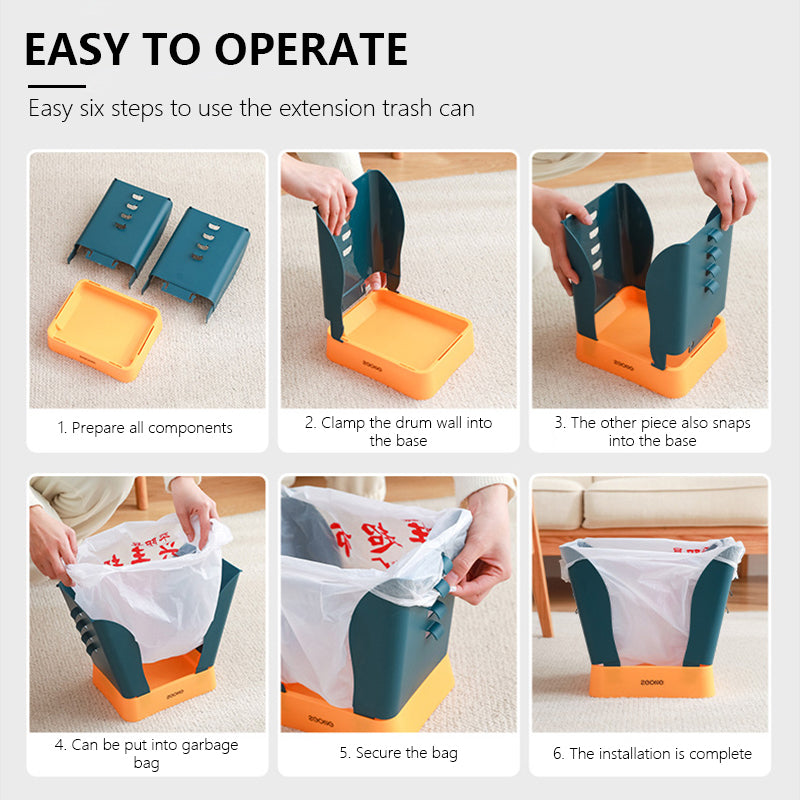 Sikunuo | Portable Easy Pastel Trash Bag Holder