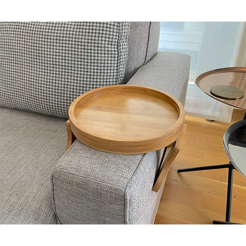 Sikunuo | Creative  Clip-On Bamboo Sofa Armrest Tray