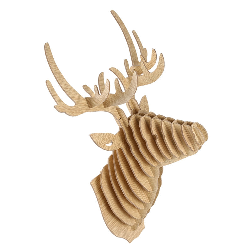 Sikunuo | 3D Puzzle Wooden Hanging Deer Head