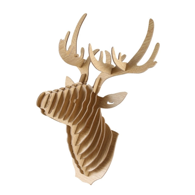 Sikunuo | 3D Puzzle Wooden Hanging Deer Head