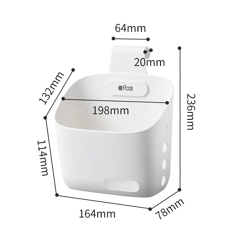 Sikunuo | Wall-Mounted Simple Hanging Stackable Storage Basket