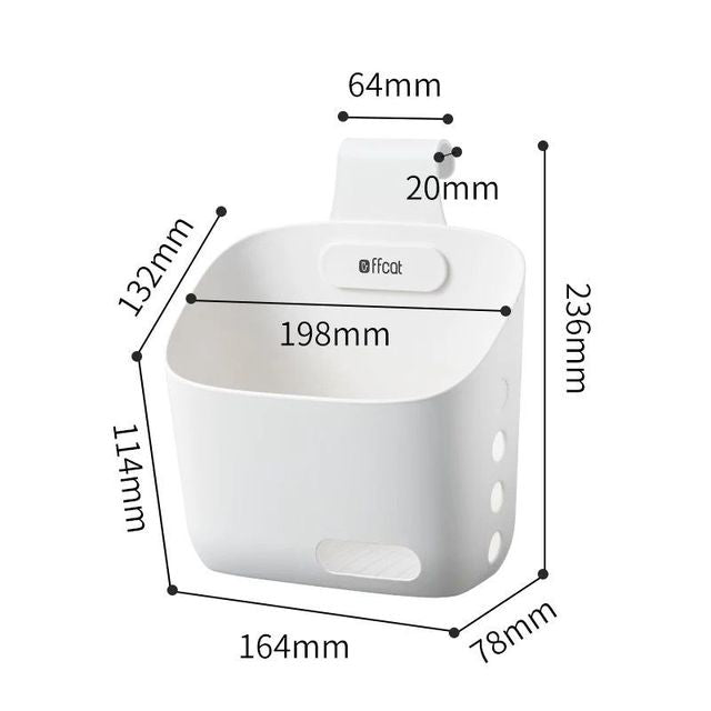Sikunuo | Wall-Mounted Simple Hanging Stackable Storage Basket