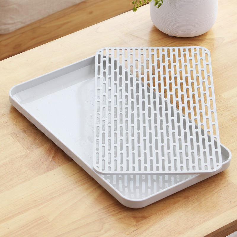 Sikunuo | Double Layer Easy Clean Dish Drainer Tray