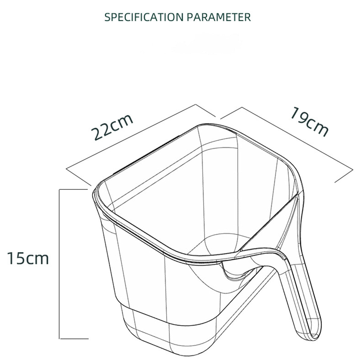 Sikunuo | Cabinet Door Removable Kitchen Trash Can
