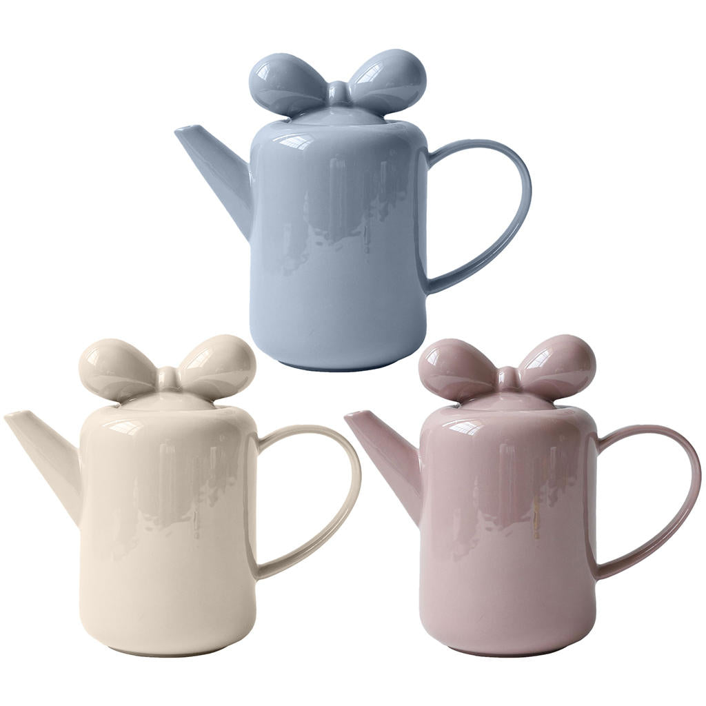 Sikunuo | Bow Knot Design Porcelain Tea Pot