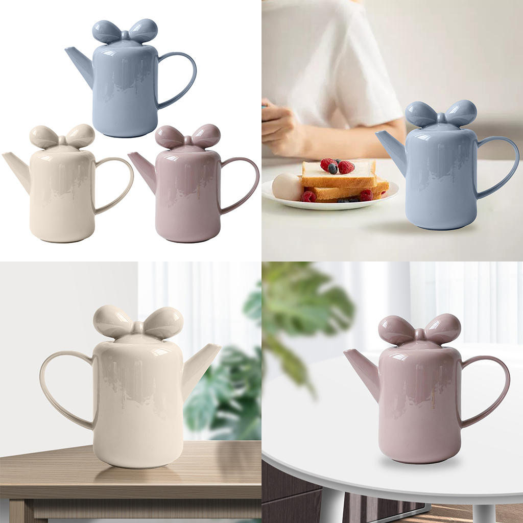 Sikunuo | Bow Knot Design Porcelain Tea Pot