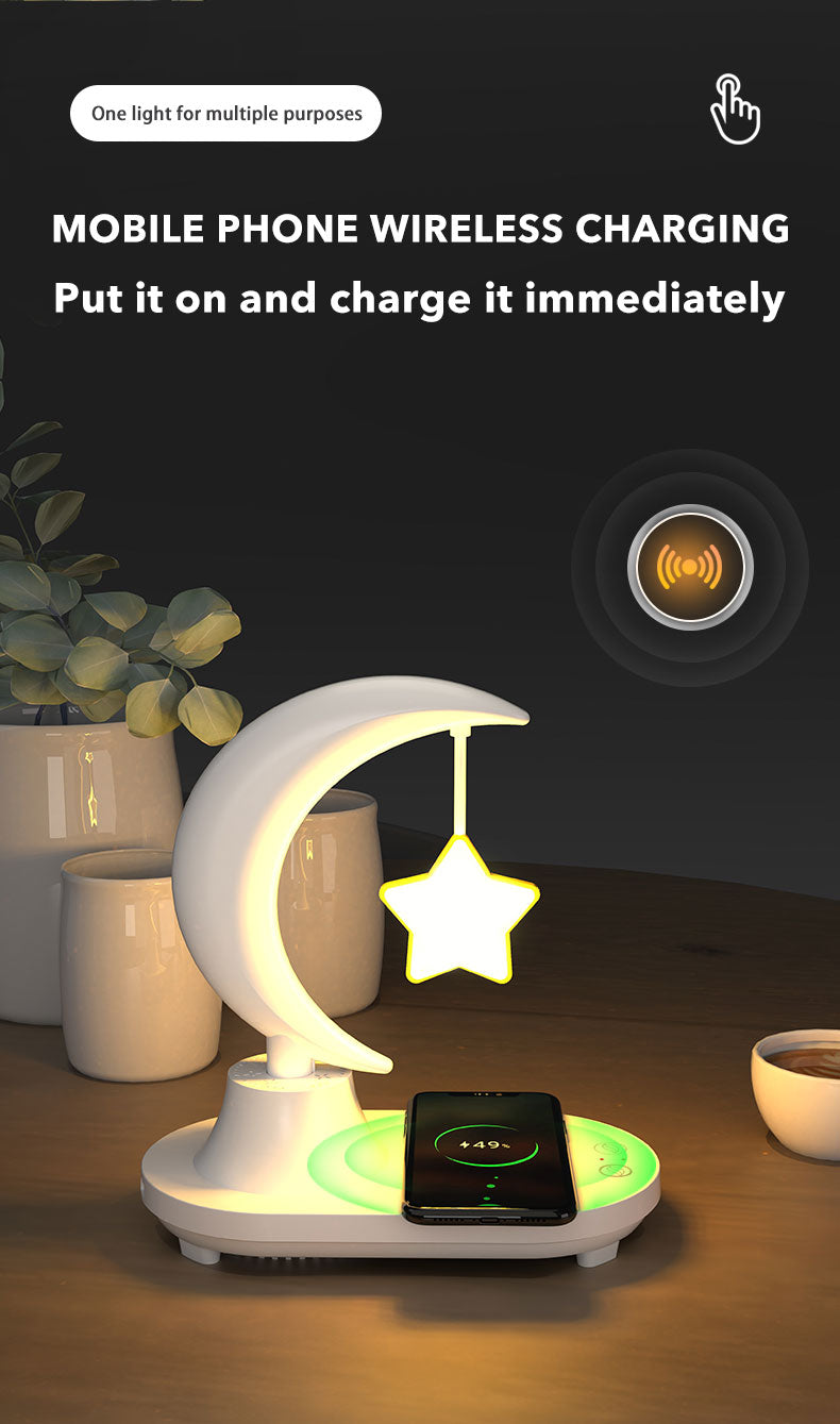 Sikunuo | Moon Star Wireless Charging Night Lamp