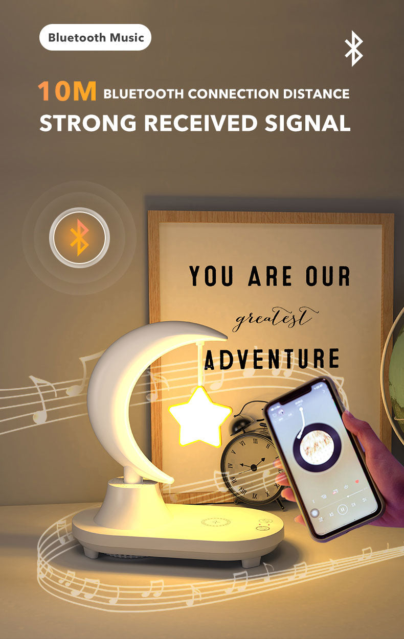 Sikunuo | Moon Star Wireless Charging Night Lamp