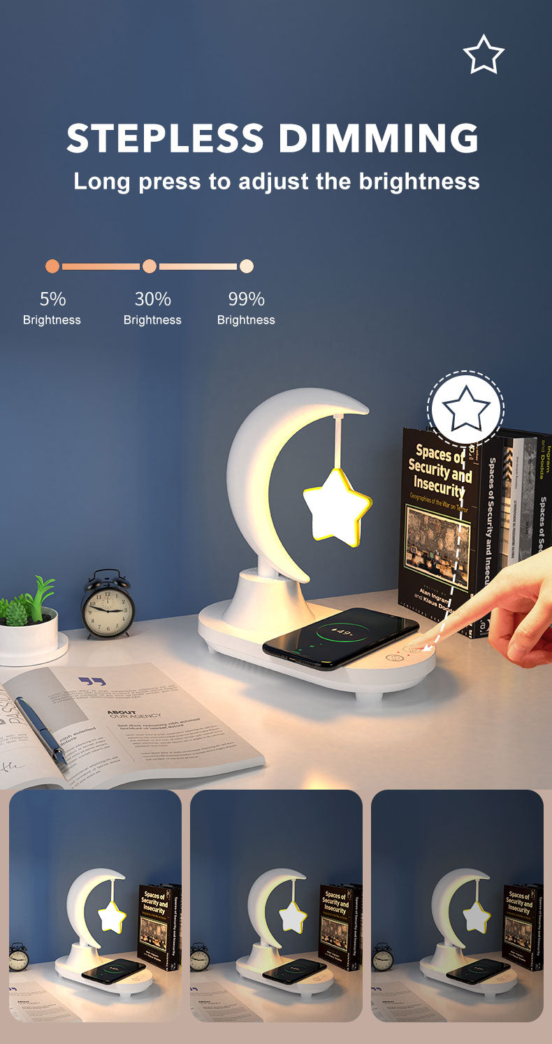 Sikunuo | Moon Star Wireless Charging Night Lamp