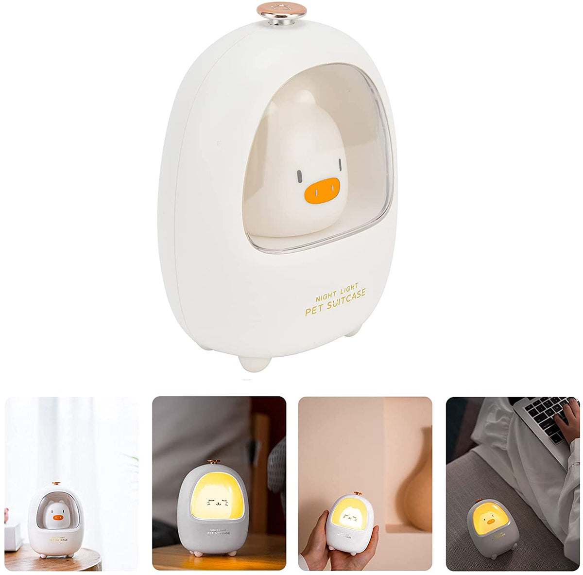 Sikunuo | Portable Atmosphere Cute Pet Bedside Night Lamp