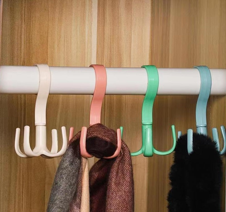 Sikunuo | Rotating Four-Claw Wardrobe Organizer Hanger