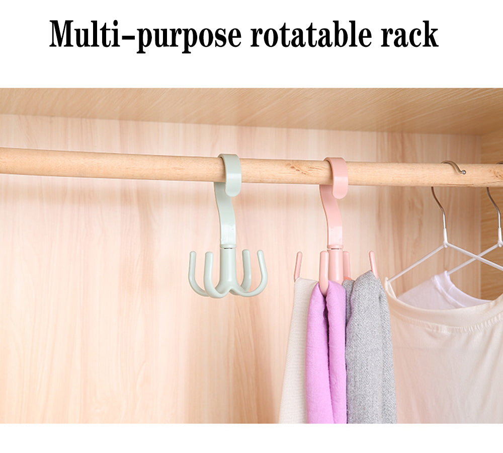 Sikunuo | Rotating Four-Claw Wardrobe Organizer Hanger