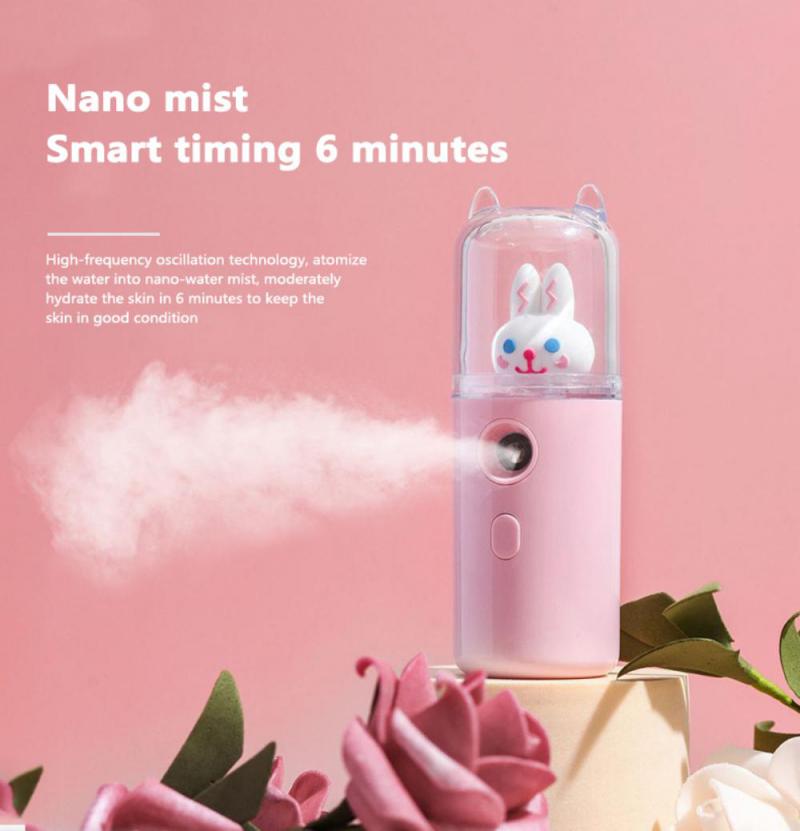 Sikunuo | USB Cartoon Animal Rechargeable Mini Face Steamer