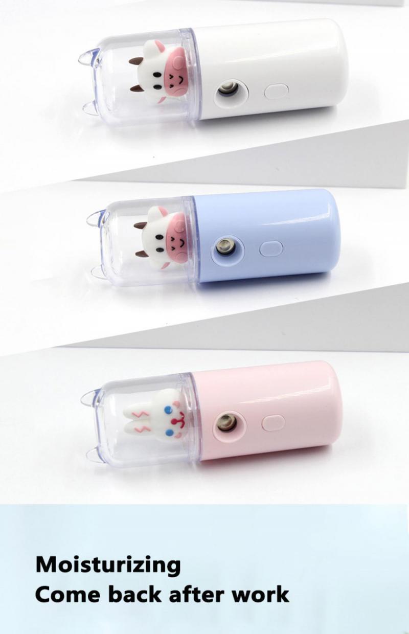 Sikunuo | USB Cartoon Animal Rechargeable Mini Face Steamer