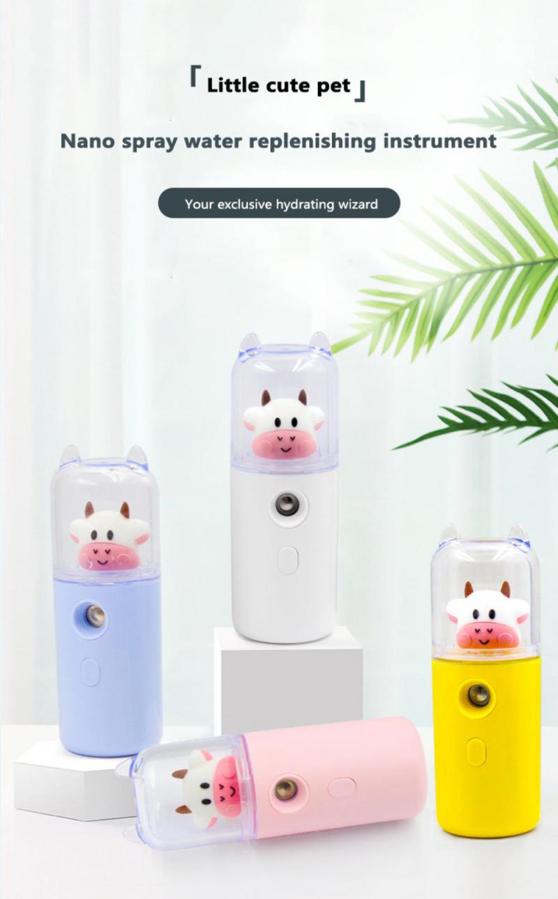 Sikunuo | USB Cartoon Animal Rechargeable Mini Face Steamer